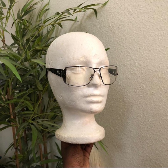 Retro Y2K Vintage Clear Black Frame Preppy Academia Office Siren Eyeglasses Goth - Picture 1 of 6
